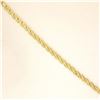 Image 5 : Modern 14k Two Tone Gold .30 ctw Trillion Diamond Solitaire "V" Necklace 17" Cha