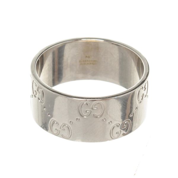 Gucci Silver Icon Wide Ring