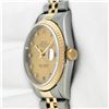 Image 6 : Rolex Mens 2T Factory VVS Champagne Diamond 36mm Datejust
