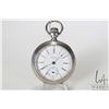 Image 1 : Time King size 18s, 17 Jewel Unknown grade. Serial No. 1490112. Nickel full plate. Stem wind and le