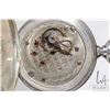 Image 4 : Time King size 18s, 17 Jewel Unknown grade. Serial No. 1490112. Nickel full plate. Stem wind and le