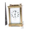 Image 2 : Antique French carriage clock marked "Favre Leuba & Co. Bombay", working at time of cataloguing. Mis