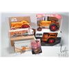 Image 1 : Four 1/16 scale Minneapolis-Moline diecast toys including The Comfort (UDLX), Model U wide front tra