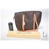 Image 1 : Louis Vuitton Babylone handbag in Monogram canvas with leather straps, includings cloth bag