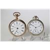 Image 1 : Two pocket watches including Waltham 18s, 15 Jewel, grade No. 820, Model 1883. Serial No. 1325449. E