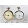 Image 1 : Two pocket watches including A Waltham size 18, 7 Jewel. Serial No 18663672. Full gilt plate, stem w