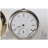 Image 2 : Two pocket watches including A Waltham size 18, 7 Jewel. Serial No 18663672. Full gilt plate, stem w