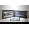 Image 1 : Three framed prints including limited, pencil signed "Springtime in Alberta" 29/200, 20" X 30", " Th