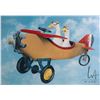 Image 2 : Framed print "Twenty Years and Flying HIgh" by artist Will Bullas, 25" X 30" overall dimensions incl
