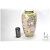 Image 1 : Oriental floral motif handpainted vase 15" in height