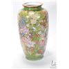 Image 3 : Oriental floral motif handpainted vase 15" in height