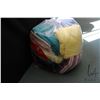 Image 1 : Bag of fabric, various colours and paterns including velour