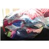 Image 2 : Bag of fabric including silky nylon, gold lame, cottons etc.