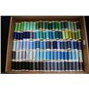 Image 1 : Tray lot of Guternam polyester All purpose sewing thread, various colours