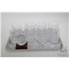 Image 1 : Eight signed Waterford crystal tumblers, a Waterford crystal sea shell with pearl and a Waterford Gl