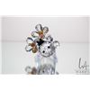 Image 2 : Two Swarovski crystal figures including porcupine and a lady bug with flowers