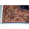 Image 2 : Vintage wool area carpet with center medallion, multiple borders and vibrant jewel tones including b