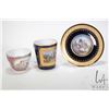 Image 1 : Antique Vincennes/ Sevres porcelain large 4 1/4" cup and fitted saucer. Cup depicts hand painted sce