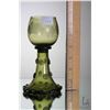 Image 8 : Antique German Roemer hock glass with hand blown, applied glass prunt decoration and etched graped a