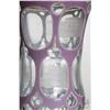 Image 4 : Antique Bohemian overlay and etched beaker, with mauve cut to clear decorative panels, wheel cut dec