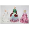 Image 1 : Three china figurines including Paragon "Lady Camille", Royal Worcester RN799938 and a Royal Doulton