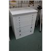 Image 1 : Eight drawer cabinet with dividers in the skinny drawers. Ideal for collectors. Measures 28" high, 3