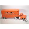 Image 1 : Vintage Bubby L L'l Beaver allied Van lines pressed steel toy truck in played with condition. Measur