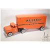 Image 3 : Vintage Bubby L L'l Beaver allied Van lines pressed steel toy truck in played with condition. Measur