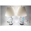 Image 1 : Pair of hand painted Oriental ginger jar lamps. Note: Not available for shipping. Local pickup only