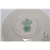 Image 2 : Selection of green Mark Belleek china including tea pot, lidded sugar, cream and small single handed