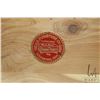 Image 3 : Cedar lined walnut blanket box made by The H.E. Furniture Co. Limited Ontario. With attached carved 