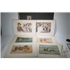 Image 1 : Antique portfolio containing four Frederic Remington and four Charles Dana Gibson vintage prints.