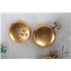 Image 7 : Tray lot of vintage small pocket watches, all non-working including 14kt yellow gold with broken cry