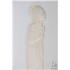 Image 4 : Carved elephant ivory bust of an African woman 8 3/4" in height and a figural letter opener 13 1/4" 