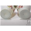 Image 4 : Pair of antique hand painted Bristol glass vases with decorative millhouse and flowers, each 12" in 