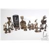 Image 1 : Collection of hand made Ghana bronze figures, various sizes 1"-5 1/2", twelve figures in total