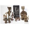 Image 2 : Collection of hand made Ghana bronze figures, various sizes 1"-5 1/2", twelve figures in total