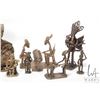 Image 3 : Collection of hand made Ghana bronze figures, various sizes 1"-5 1/2", twelve figures in total