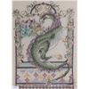 Image 2 : Two framed embroidered needleworks including an angel, overall dimensions 24" X 20" and a dragon