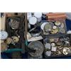 Image 2 : Tray lot watch parts including half completed and/or non working watches, movements, watch cases, et