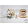 Image 1 : Selection of vintage collectibles including musical George VI coronation stein 1937, a Peak Freens& 