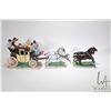 Image 1 : Hand painted Dresden porcelain stage coach "London to Brighton" including four horse, 28" in length 