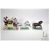 Image 1 : Hand painted Dresden porcelain stage coach "London to Brighton" including four horse, 28" in length 