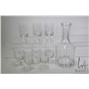 Image 1 : Signed Rosenthal decanter and eight Rosenthal stemmed glasses