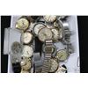 Image 4 : Tray lot of vintage watches including Bulova, faux Rolex, Le Roy, Mentor, Rodania, Cardinal, Hamilto