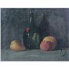 Image 2 : Antique oil on canvas still-life painting, no artist signature seen, 8" X 10"