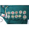 Image 4 : Selection of vintage Boy Scouts collectibles including Boys size 14 1/2 shirt with twenty one sewn o