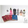 Image 1 : Selection of vintage collectible sugar shakers including silver plate, lustreware, cranberry glass, 