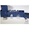 Image 1 : Selection of Swarovski collectlble glass Christmas ornaments, a crystal Swarovski Santa on a sleight