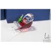 Image 3 : Selection of Swarovski collectlble glass Christmas ornaments, a crystal Swarovski Santa on a sleight